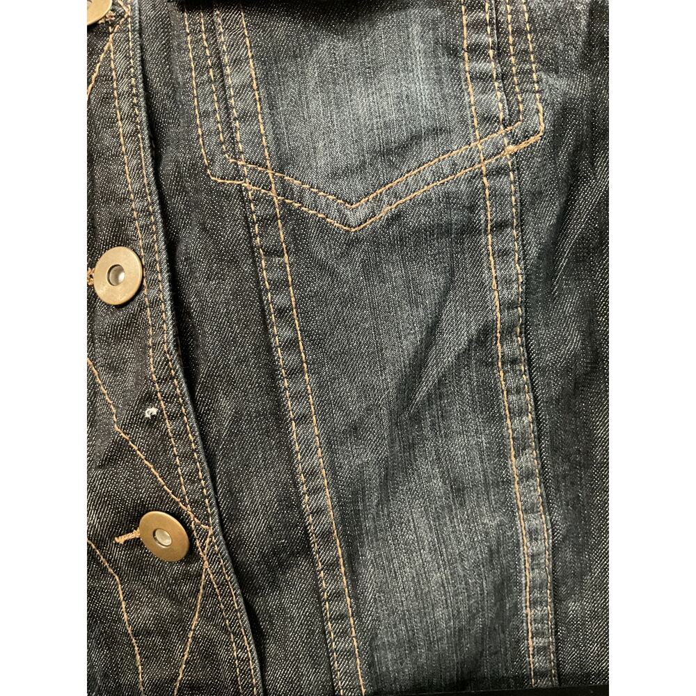 Coldwater Creek Black Denim Basic Jacket Size Ps - image 4